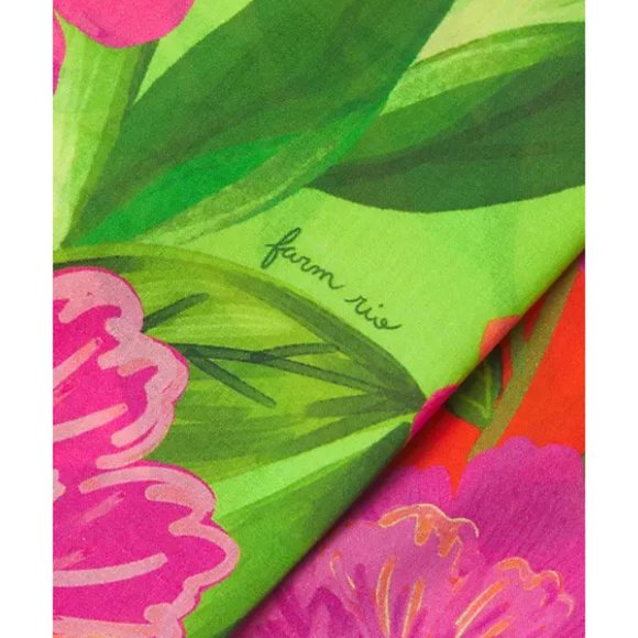 FARM Rio 'Romantic Garden' Wrap Cover-Up Mini Dress, Multicolor - Picture 6 of 6